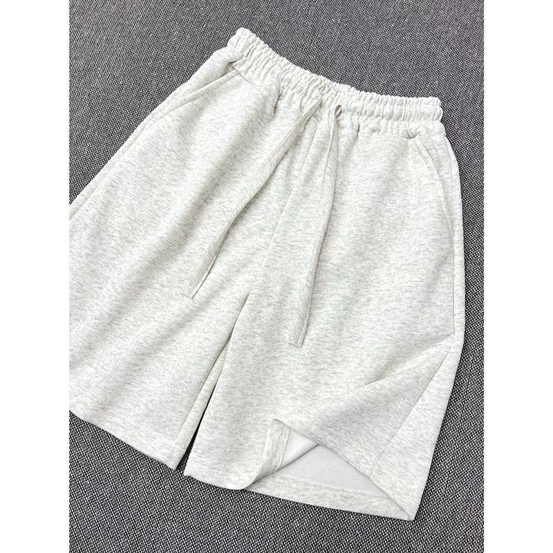 아메리칸 캐주얼 운동 5 점 반바지 여성 여름 ins 조수 브랜드 높음 거리 무거운 루즈핏 단색 다용도 바지 이미지 3