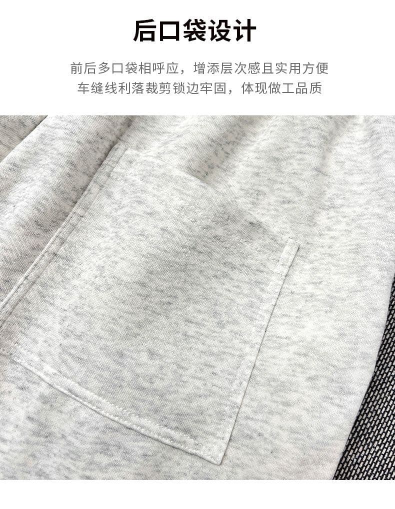 아메리칸 캐주얼 운동 5 점 반바지 여성 여름 ins 조수 브랜드 높음 거리 무거운 루즈핏 단색 다용도 바지 상세 이미지 9