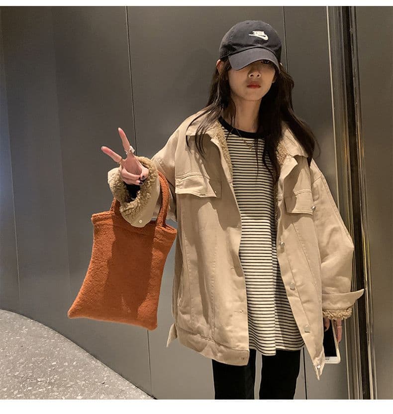 스트라이프 티셔츠 기본 셔츠 여성 가을 새로운 라운드 넥 긴팔 후드티 여성 한국 스타일 맨위 서비스 상세 이미지 10