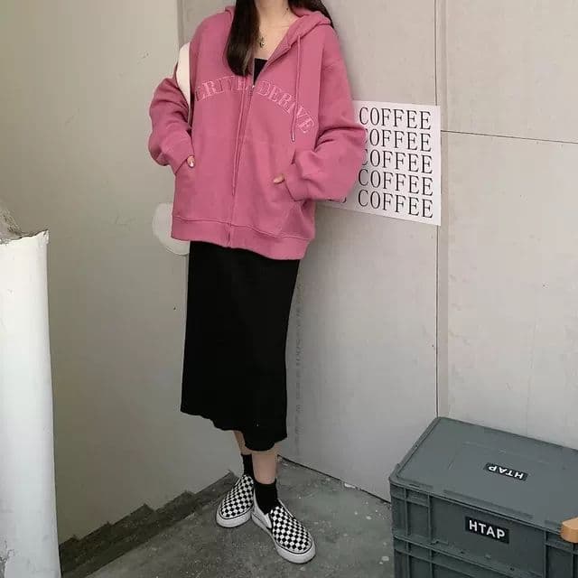맨위 여성 ins 후드 티 스웨터 가을 2026 새로운 작은 키 다용도 루즈핏 긴팔 BF 바람 재킷 상세 이미지 18
