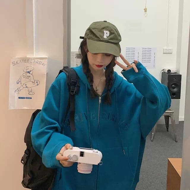 맨위 여성 ins 후드 티 스웨터 가을 2026 새로운 작은 키 다용도 루즈핏 긴팔 BF 바람 재킷 상세 이미지 26