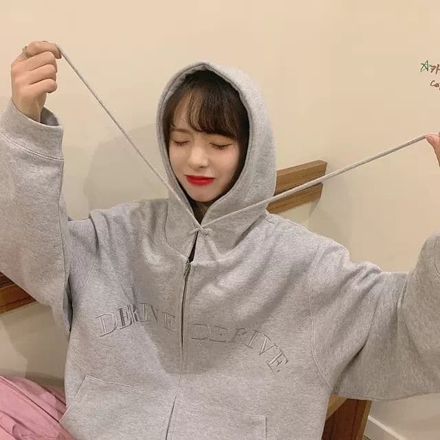 맨위 여성 ins 후드 티 스웨터 가을 2026 새로운 작은 키 다용도 루즈핏 긴팔 BF 바람 재킷 상세 이미지 35