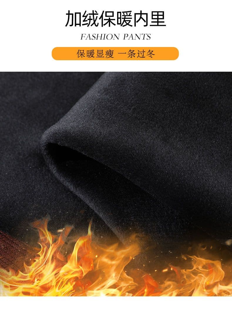 털이 있는 추가되지 않음 플러시 앤 코라 빨간색 바나나 바지 여성 루즈핏 슬림해 보이는 새로운 하이웨이스트 9 포인트 와이드 레그 팬츠 어린이 상세 이미지 10