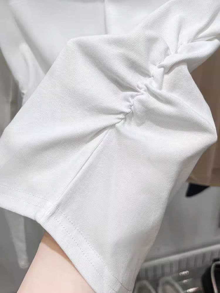 가을 polo 폴로 칼라 t 긴팔 동정 몸매 가꾸기 슬림해 보이는 맨위 회색 긍정적 인 어깨 인사이드 가져 가라. 기본 셔츠 상세 이미지 22