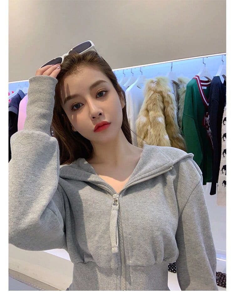 이른 가을 우유 부서 착용 가져 가라. 후드티 캐주얼 스포츠 슈트 여성 인터넷 유명인 튀김 거리 장난기 넘치는 활기찬 와이드 레그 팬츠 투피스 세트 상세 이미지 17