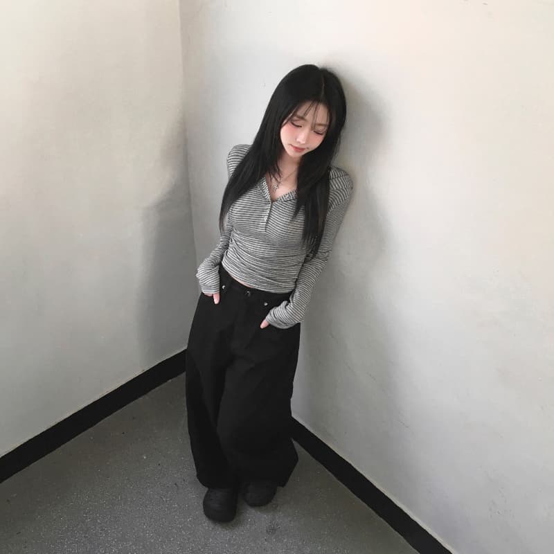 지금 느긋한 바람 디자인 센스 마 오래된 워싱 데님 바닥 청소 긴 바지 상세 이미지 32