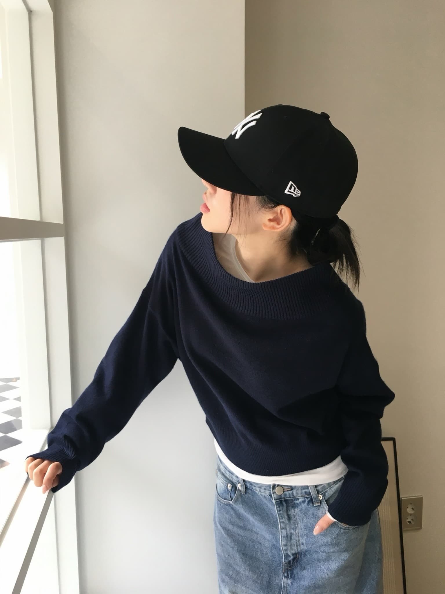 지금 워크웨어 바람 루즈핏 바닥 청소 슬림해 보이는 모통이 칼 와이드 레그 팬츠 캐주얼 긴 바지 상세 이미지 9
