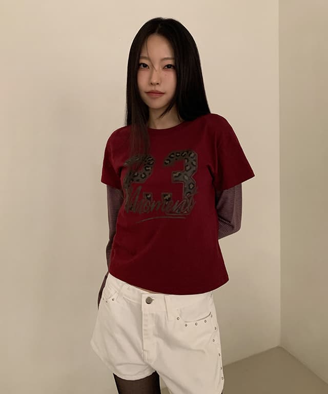 지금 측면 징 장식 넓은 다리 루즈핏 캐주얼 반바지 상세 이미지 33