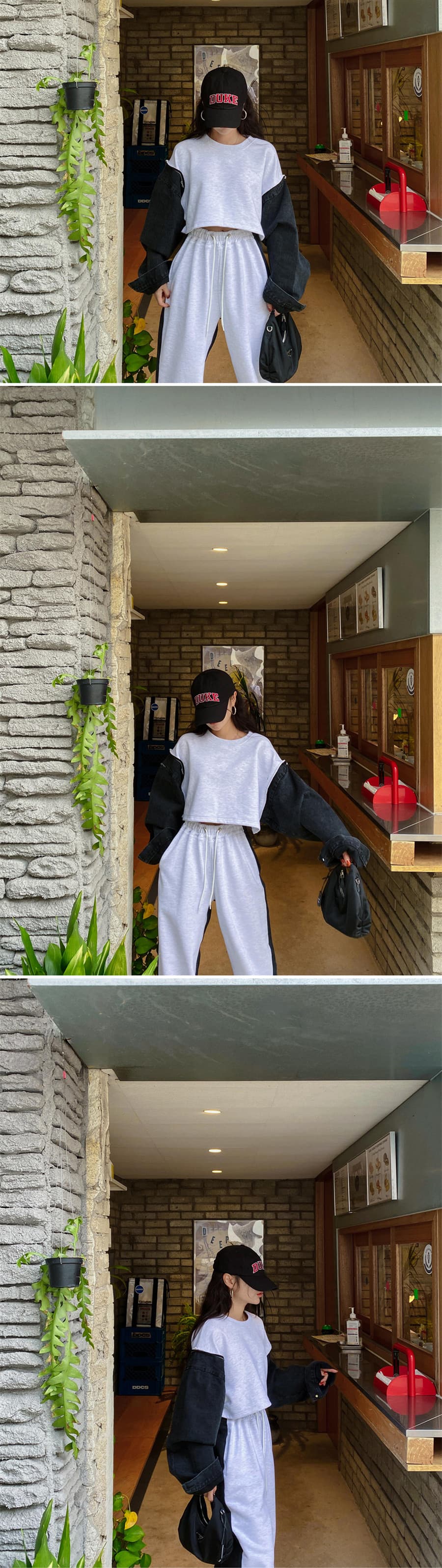 지금 패치워크 데님 후드티 상세 이미지 13
