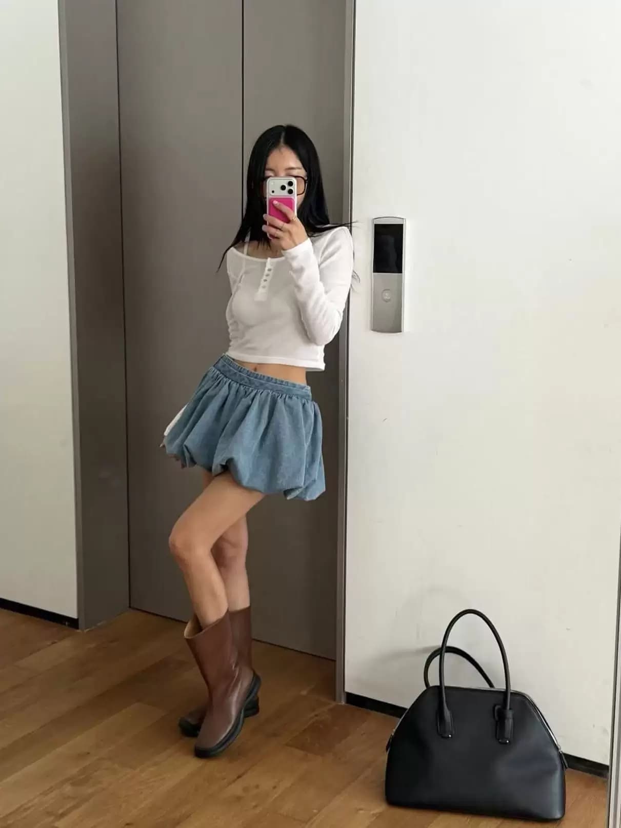봄 여름 패션 다용도 꽃밭 데님 반바지 상세 이미지 21