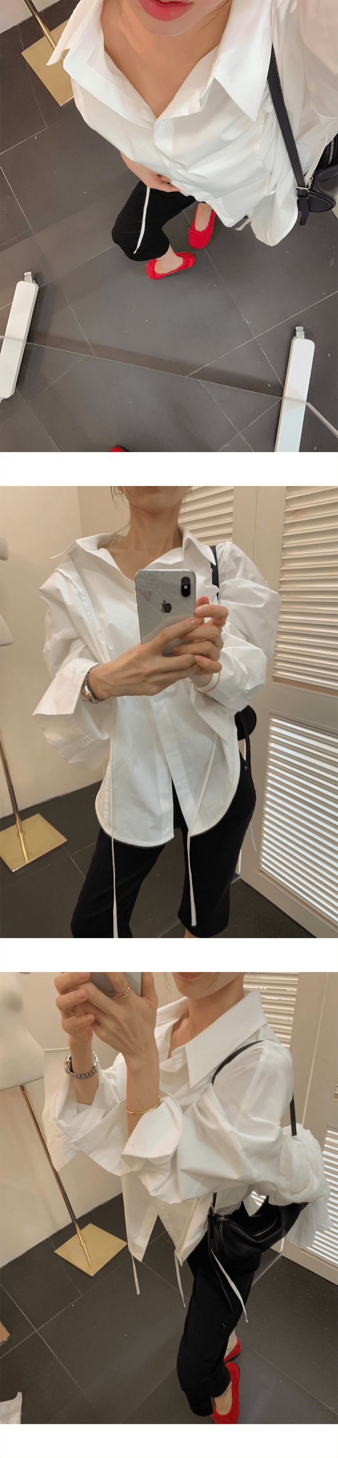 지금 ins 인터넷 유명인 미니멀리즘 다용도 하이웨이스트 슬림해 보이는 스트레이트 7 분 청바지 상세 이미지 52