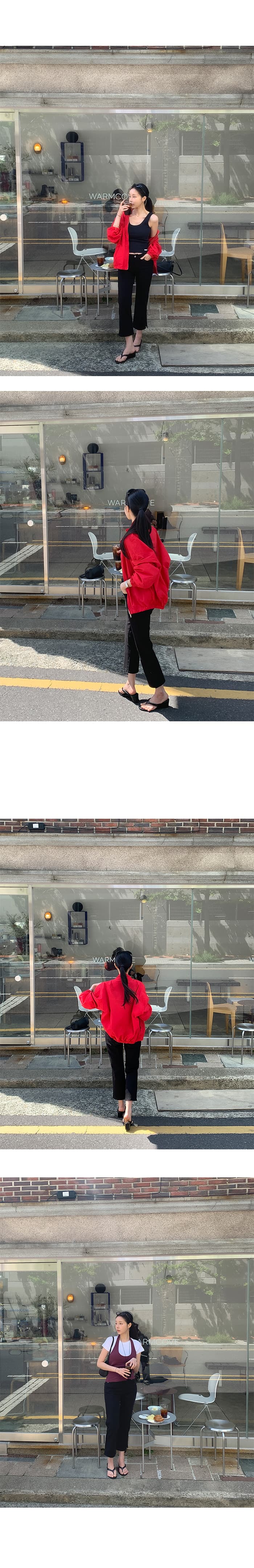 지금 ins 인터넷 유명인 다용도 선택하지 마라. 사람들 측면 트임 자르기 신축성 데님 바지 상세 이미지 6