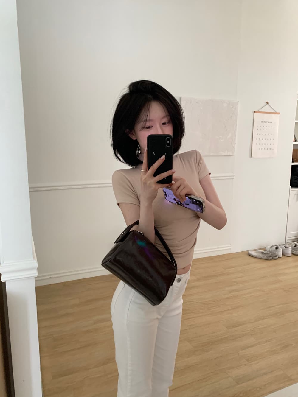 지금 봄 여름 새로운 패션 다용도 몸매 가꾸기 데님 8 점 바지 상세 이미지 23