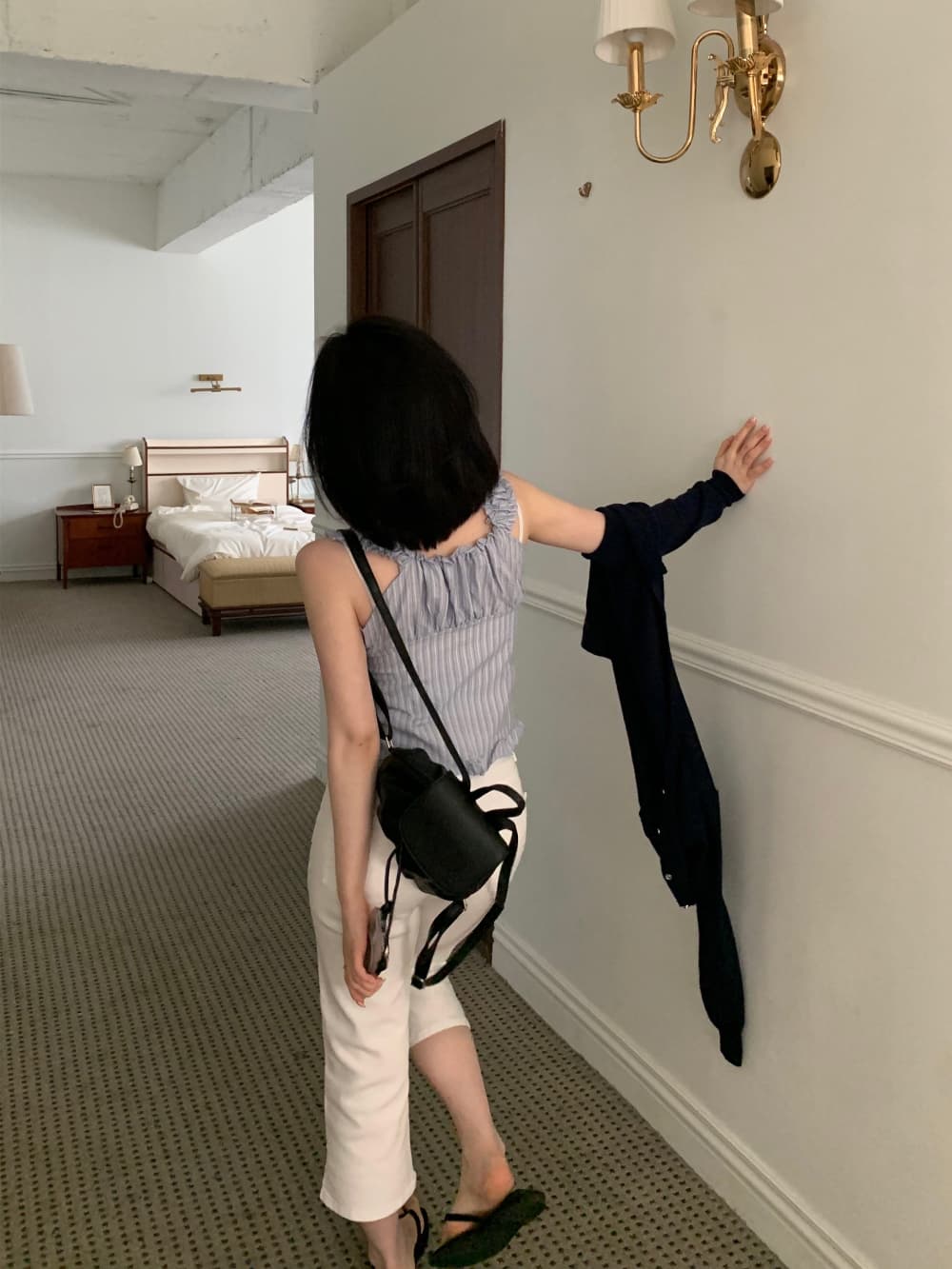 지금 봄 여름 새로운 패션 다용도 몸매 가꾸기 데님 8 점 바지 상세 이미지 40