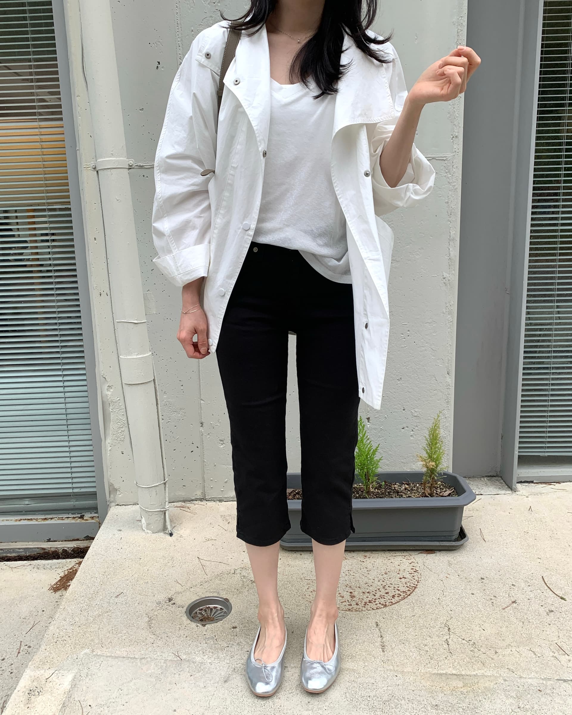 지금 ins 인터넷 유명인 다용도 선택하지 마라. 사람들 측면 트임 자르기 신축성 데님 바지 상세 이미지 4
