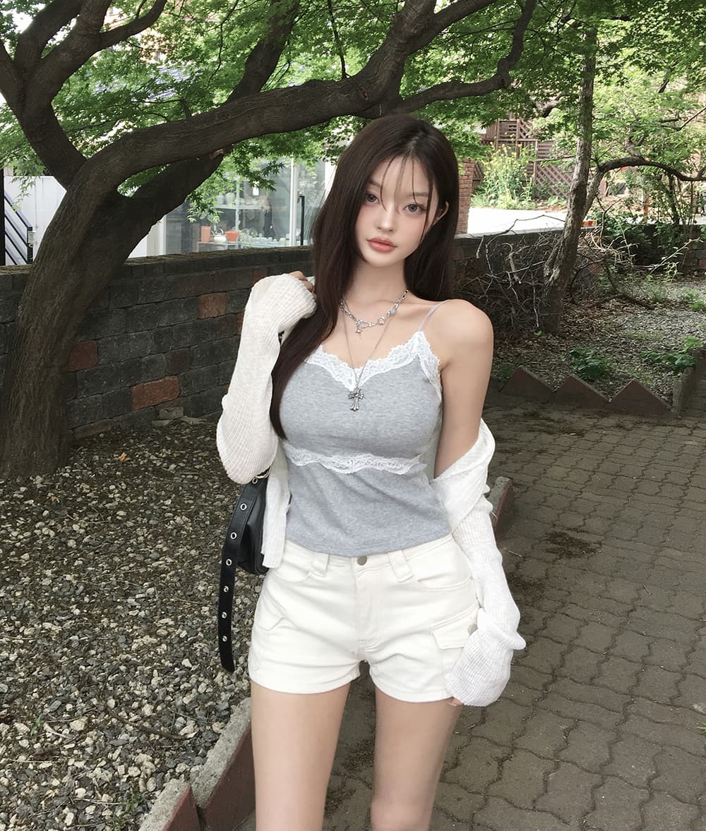 로우 웨이스트 초단 워크웨어 핫걸 반바지 상세 이미지 7