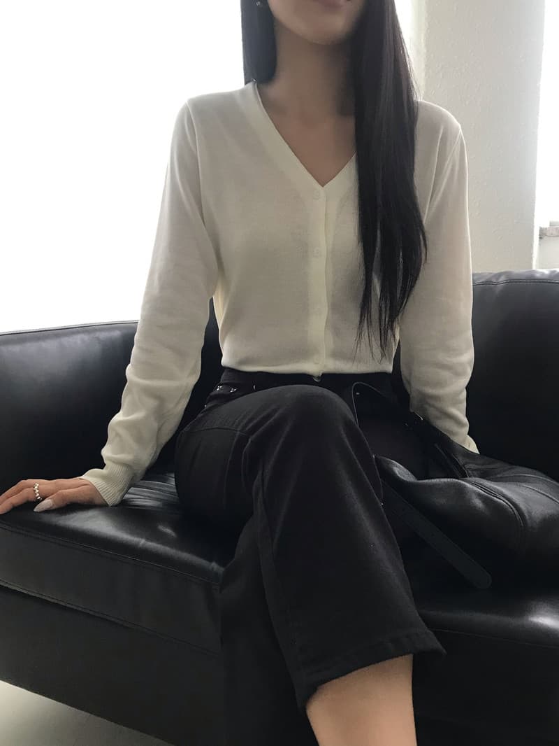 지금 중간 허리 더블 측면 트임 부츠컷 7부 바지 상세 이미지 70