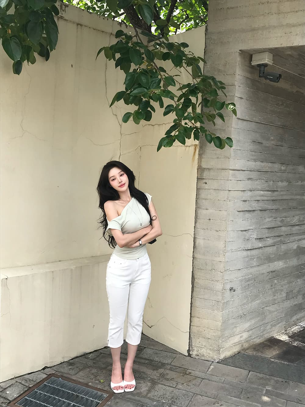 지금 ins 인터넷 유명인 미니멀리즘 다용도 하이웨이스트 슬림해 보이는 스트레이트 7 분 청바지 상세 이미지 37