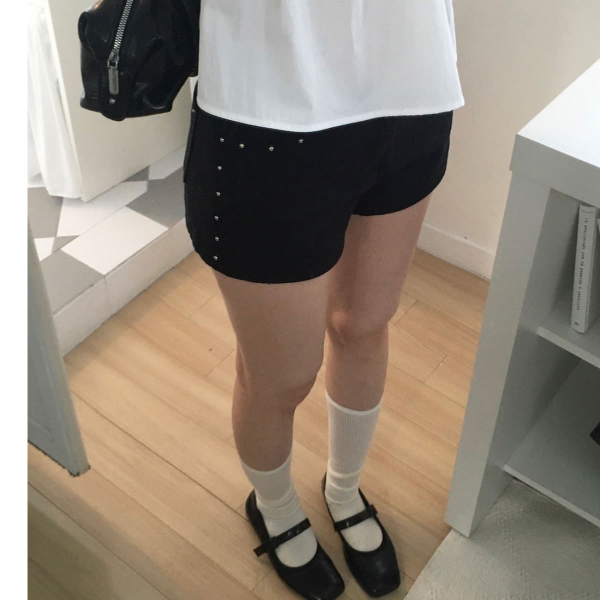 지금 여름 징 데님 반바지 이미지 2