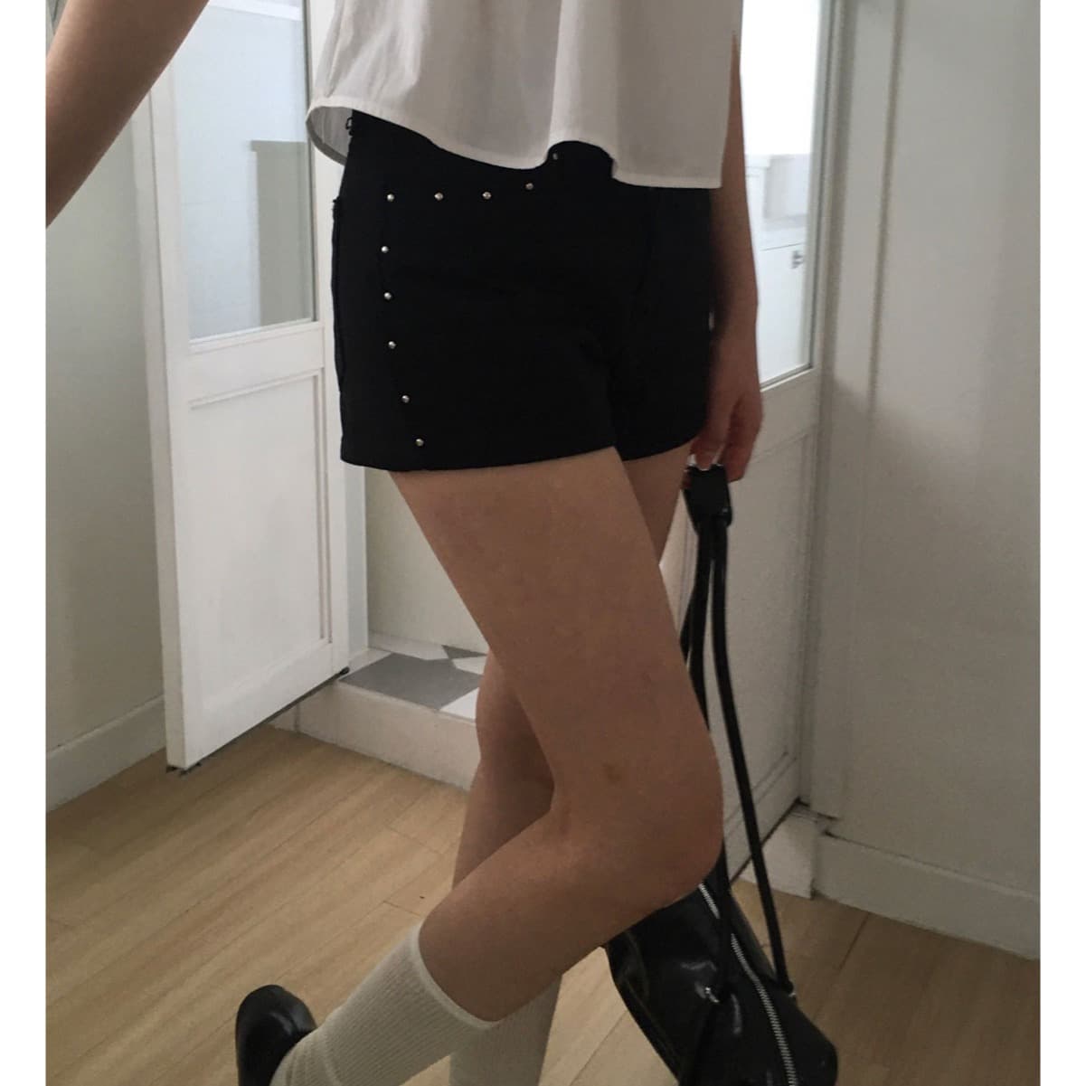 지금 여름 징 데님 반바지 이미지 4