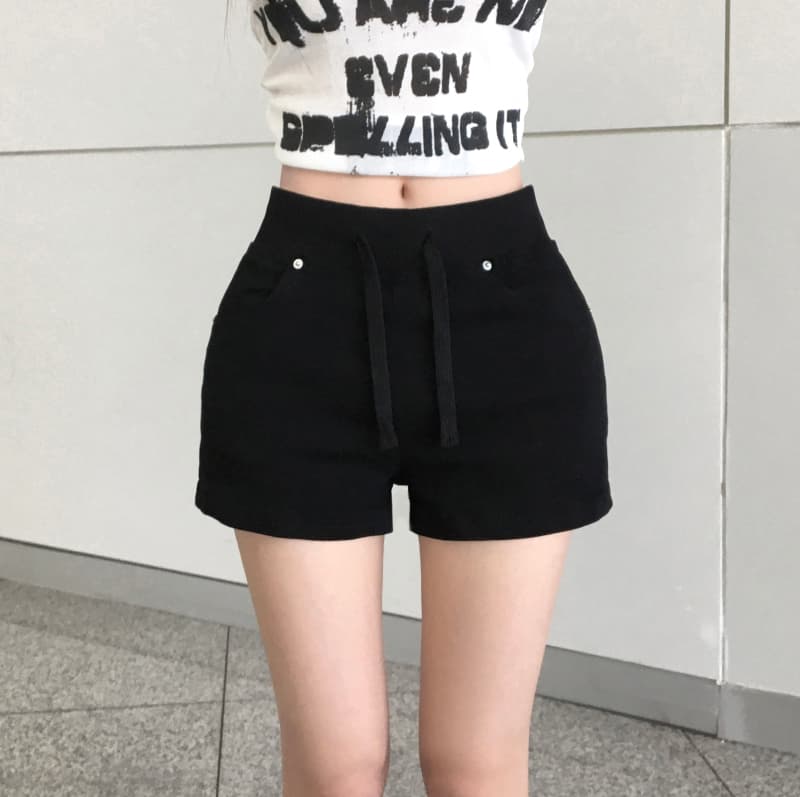 지금 여름 패션 다용도 펌프 로프 데님 반바지 상세 이미지 4