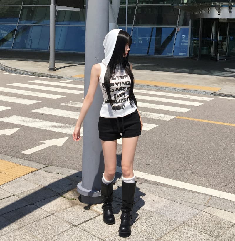 지금 여름 패션 다용도 펌프 로프 데님 반바지 상세 이미지 22