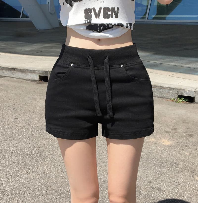 지금 여름 패션 다용도 펌프 로프 데님 반바지 상세 이미지 25