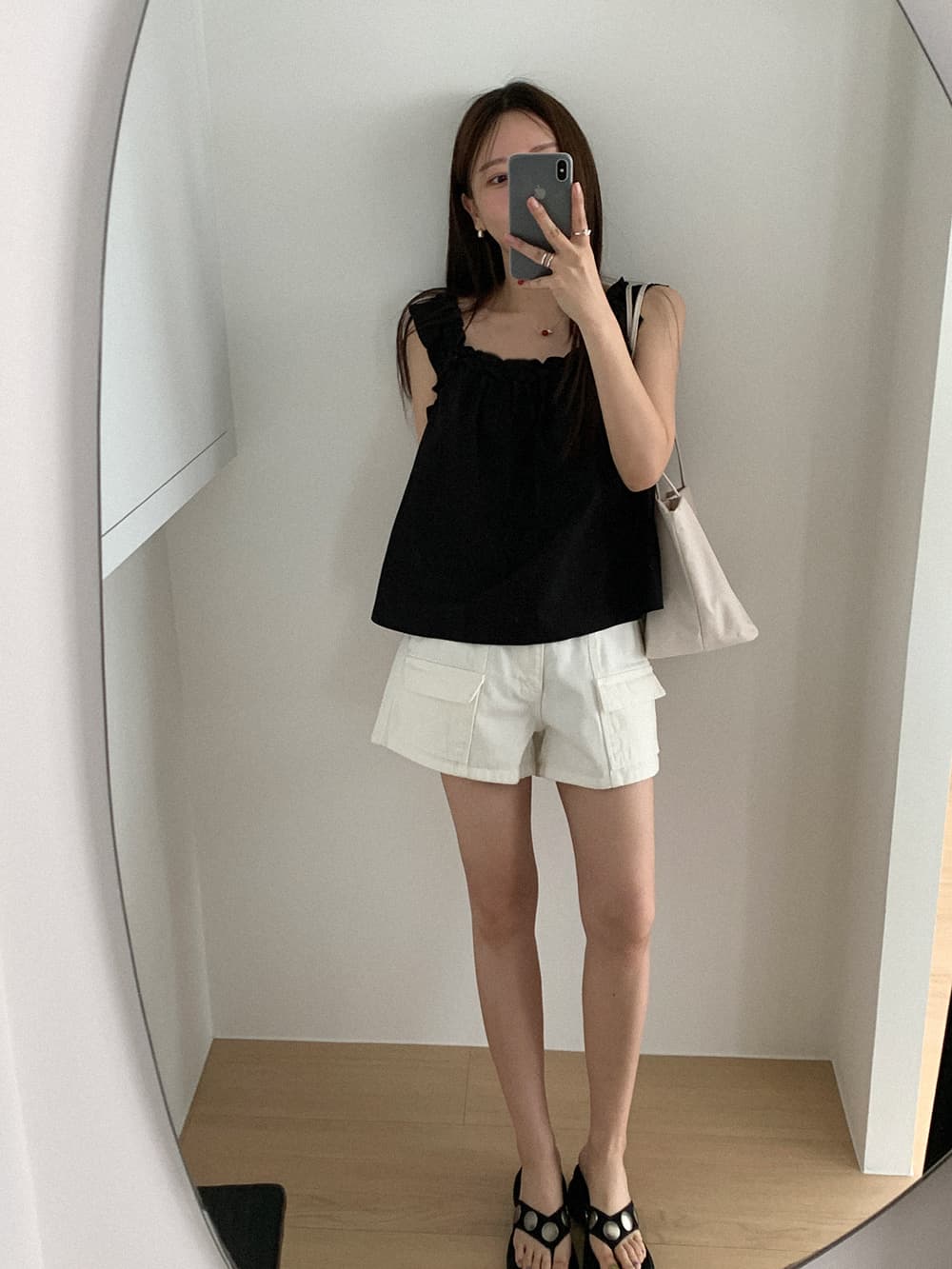 워크웨어 데님 반바지 상세 이미지 36