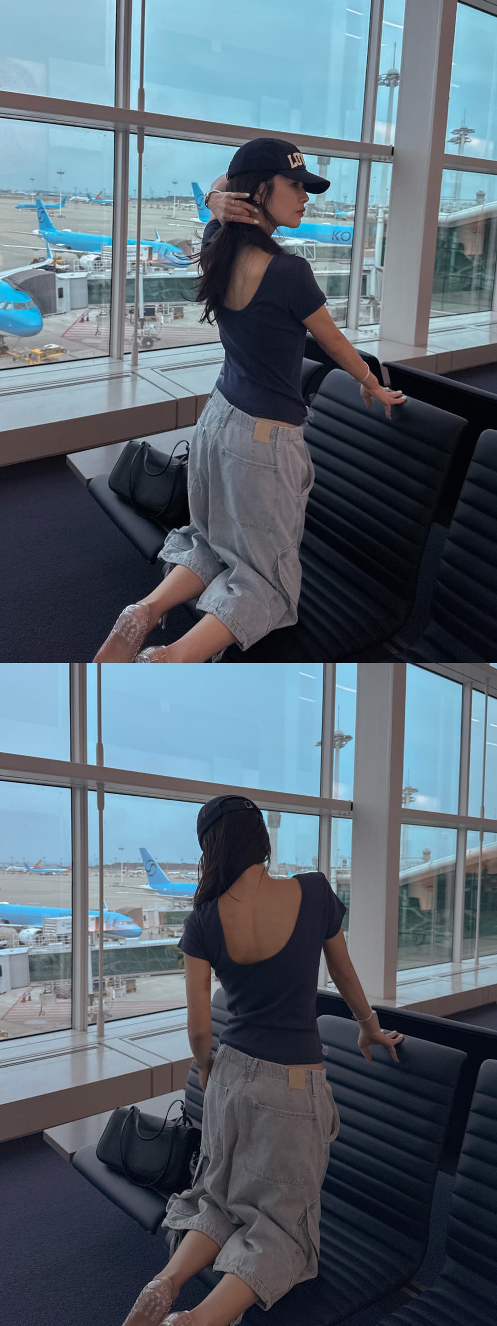 여름 섹션 루즈핏 다용도 주머니 7 점 워크웨어 청바지 상세 이미지 46