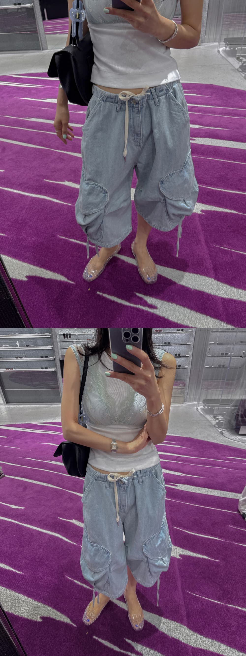 여름 섹션 루즈핏 다용도 주머니 7 점 워크웨어 청바지 상세 이미지 62