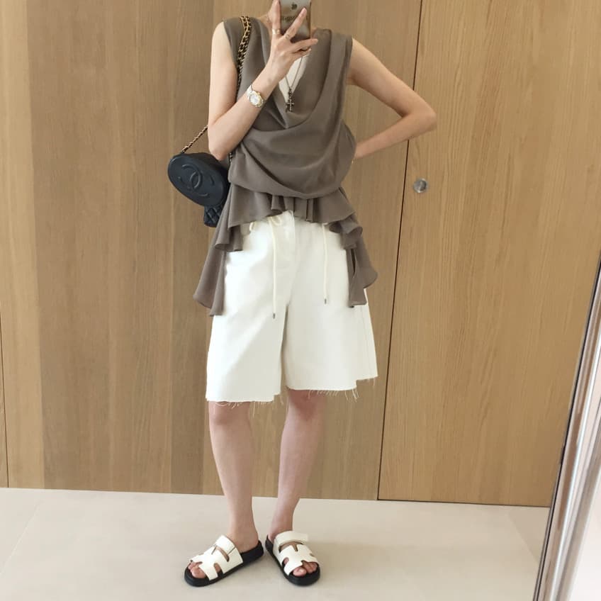 지금 고급 센스 펌프 로프 루즈핏 캐주얼 5 점 청바지 상세 이미지 25