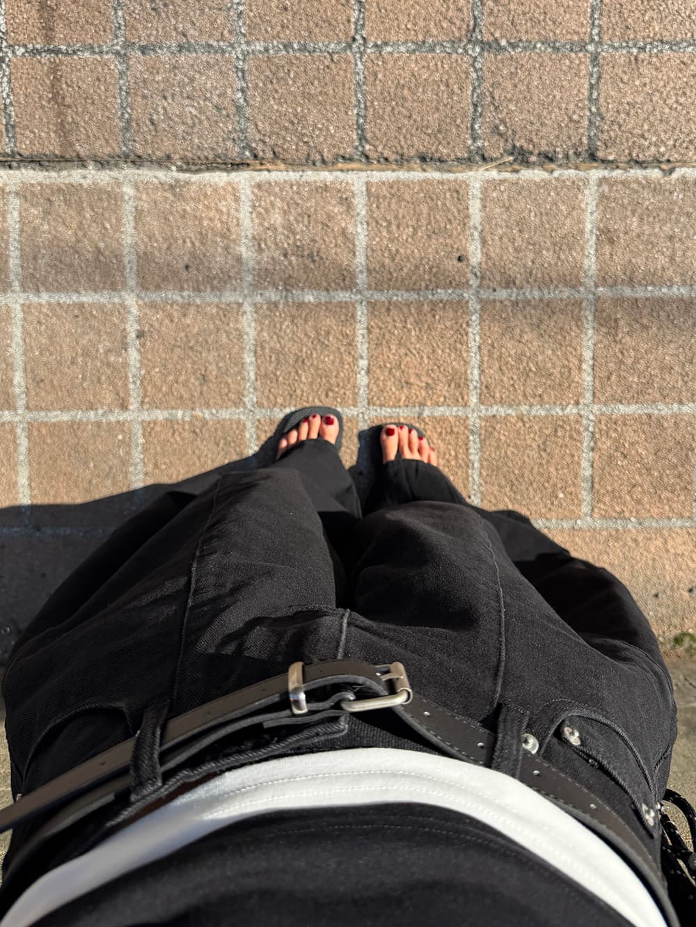 26 가을 개성 넓은 다리 단색 캐주얼 청바지 상세 이미지 21
