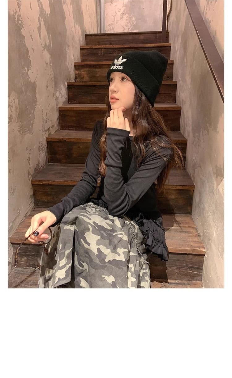 모달 사람들 면 2026 가을 발레 바람 레이스 레이스 긴팔 티셔츠 빅 사이즈 여성 의류 몸매 가꾸기 기본 셔츠 맨위 상세 이미지 15