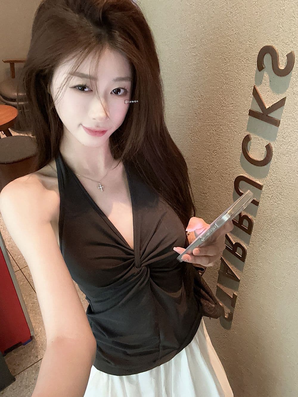 사람들 면 핫걸 민소매 V넥 비틀림 황색 행침 목 조끼 여성 여름 몸매 가꾸기 슬립 슬림해 보이는 외출용 상세 이미지 10