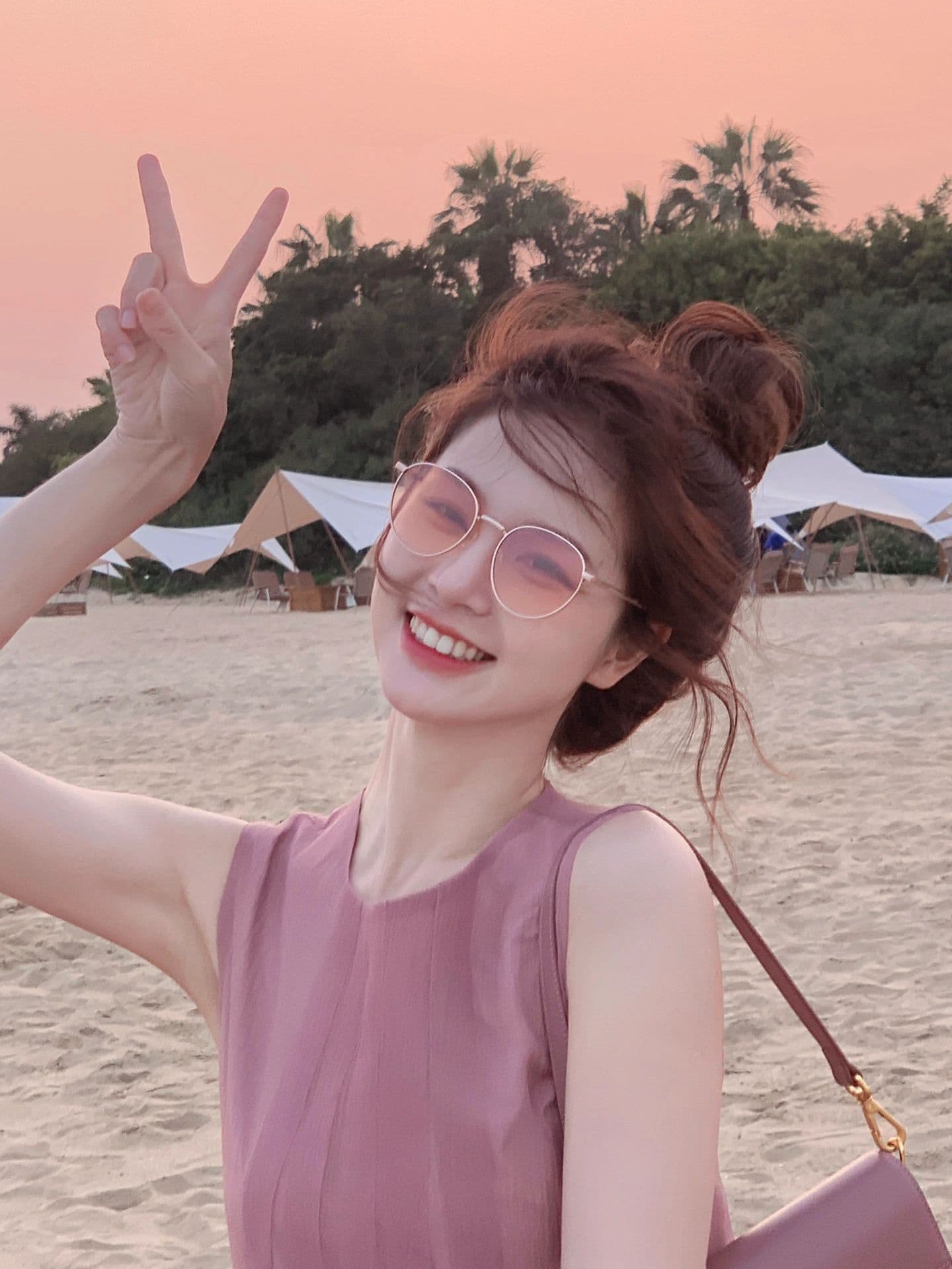 여성 드레스 여름 프랑스식 부드러운 민소매 달콤함 고급 센스 부드러운 한 마디 허리 수축 망사 휴가 바람 치마 상세 이미지 5