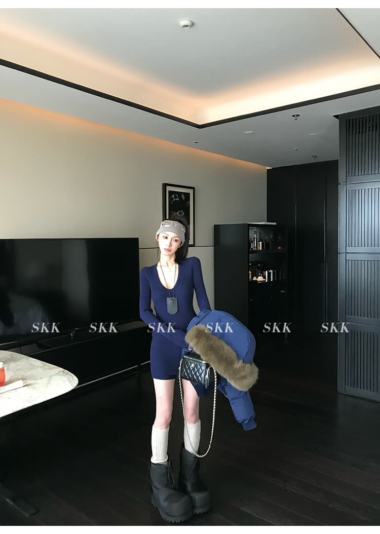핀란드 눈 상황 한 부서 고급 센스 겨울 모피 칼라 후드 허리 수축 두꺼운 쇼트 스타일 아래 면화 의류 여성 면 옷 상세 이미지 16
