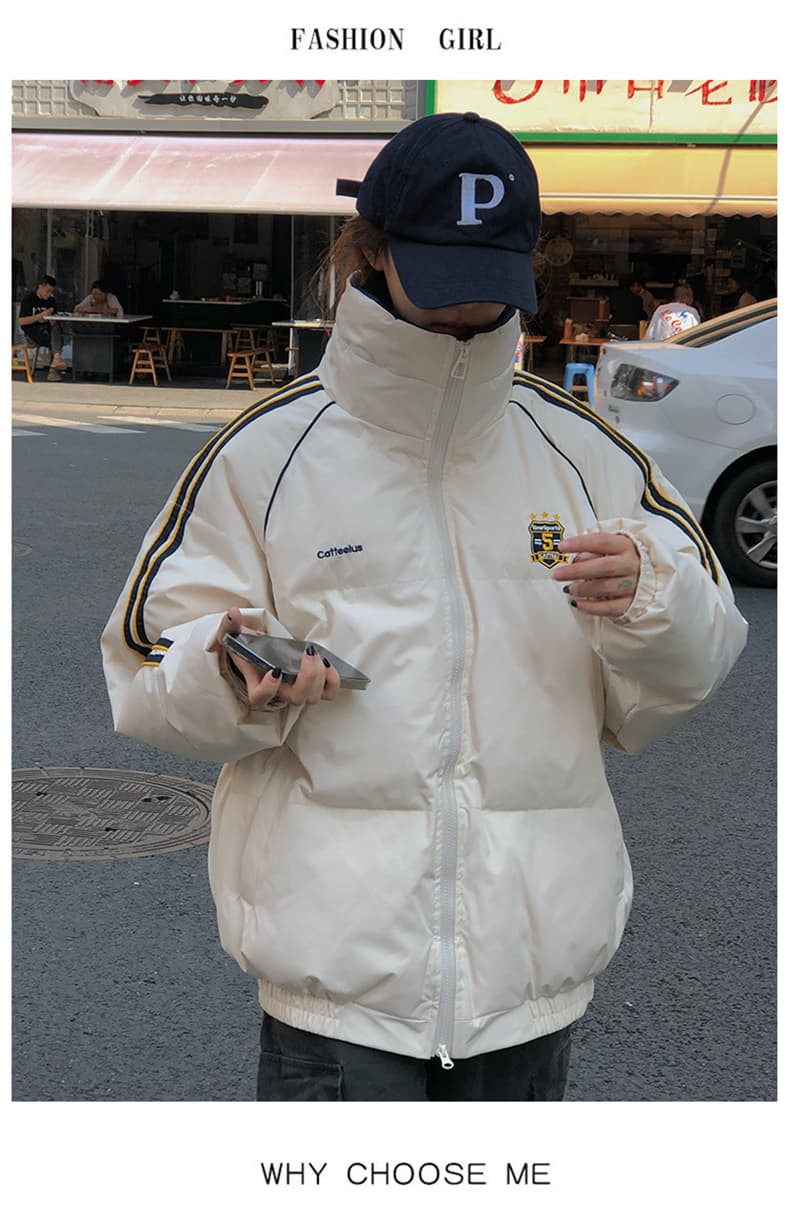 2026 년 새로운 면 의류 여성 겨울 레트로 해군 루즈핏 oversize 학원 스타일 캐주얼 다용도 재킷 상세 이미지 20