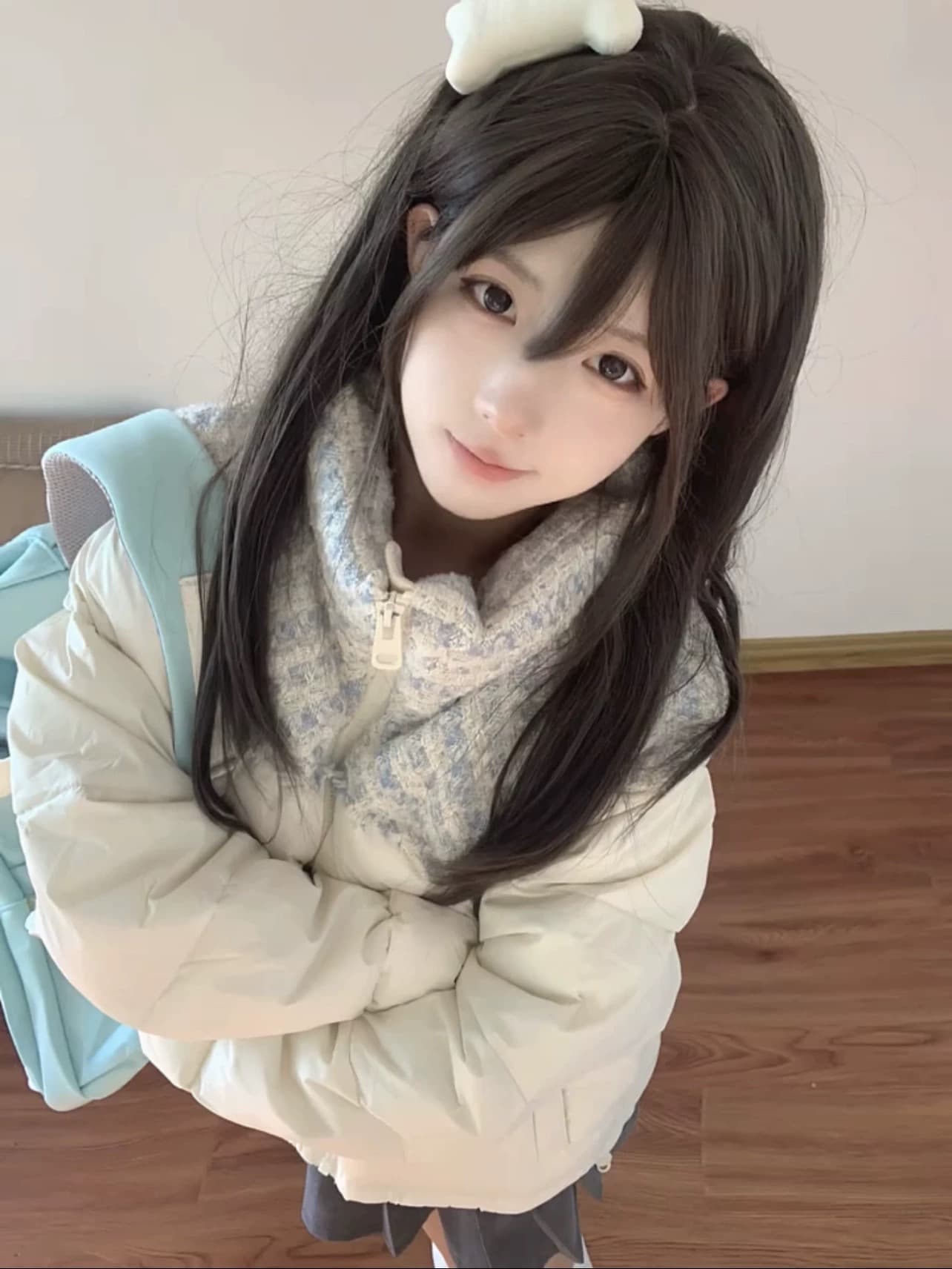 있음 대 물품 스트레이트 연결됨 랙 다운 재킷 여성 겨울 한국 스타일 새로운 고급 센스 커플 보온 면 의류 면 옷 상세 이미지 22