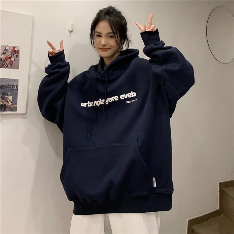 조기 가을 후드 oversize 후드티 운동 재킷 트렌디 ins 여성 봄 가을 2026 새로운 폭발 가을 겨울 의류 이미지 5
