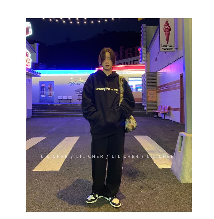 조기 가을 후드 oversize 후드티 운동 재킷 트렌디 ins 여성 봄 가을 2026 새로운 폭발 가을 겨울 의류 상세 이미지 34