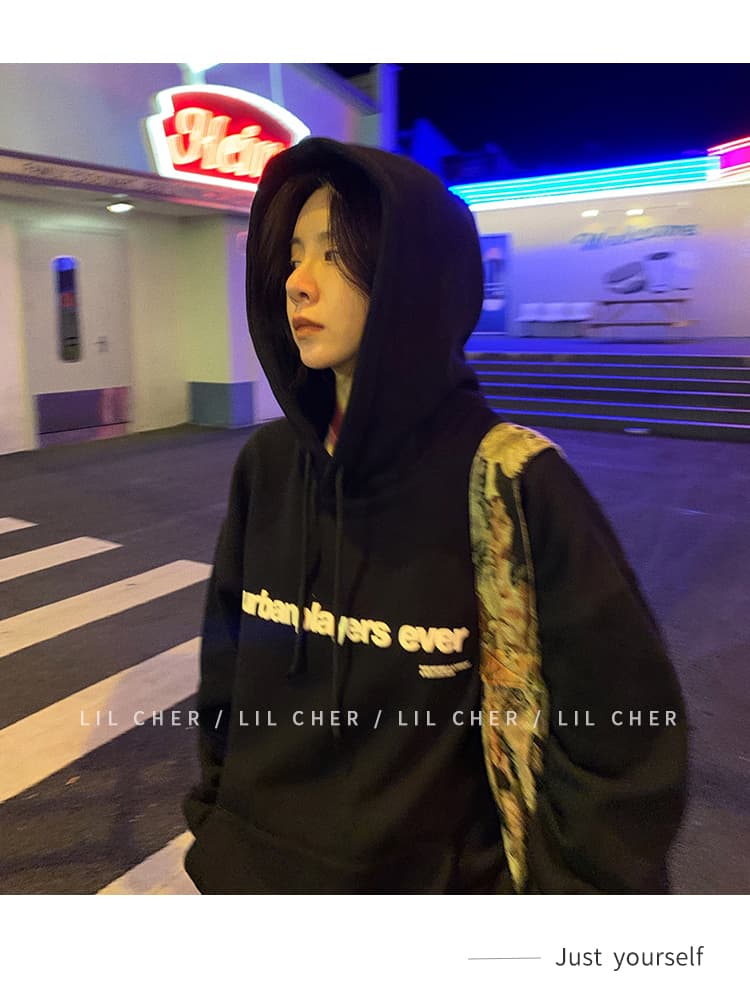 조기 가을 후드 oversize 후드티 운동 재킷 트렌디 ins 여성 봄 가을 2026 새로운 폭발 가을 겨울 의류 상세 이미지 37