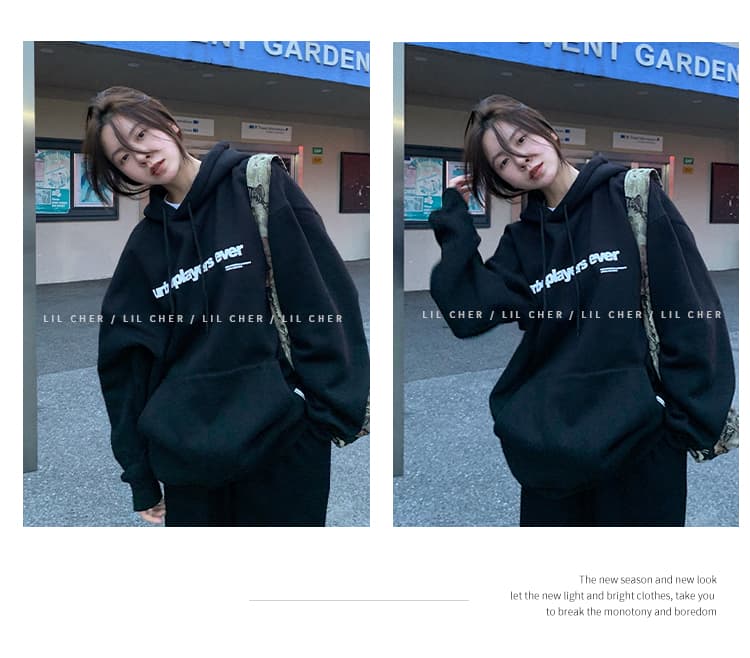 조기 가을 후드 oversize 후드티 운동 재킷 트렌디 ins 여성 봄 가을 2026 새로운 폭발 가을 겨울 의류 상세 이미지 40