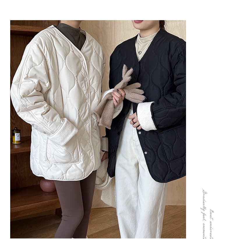 실사 아래 면화 의류 얇고 가벼운 링 그리드 겨울 한국 스타일 새로운 루즈핏 작은 샤넬 스타일 패션 면 옷 면 의류 여성 재킷 상세 이미지 10