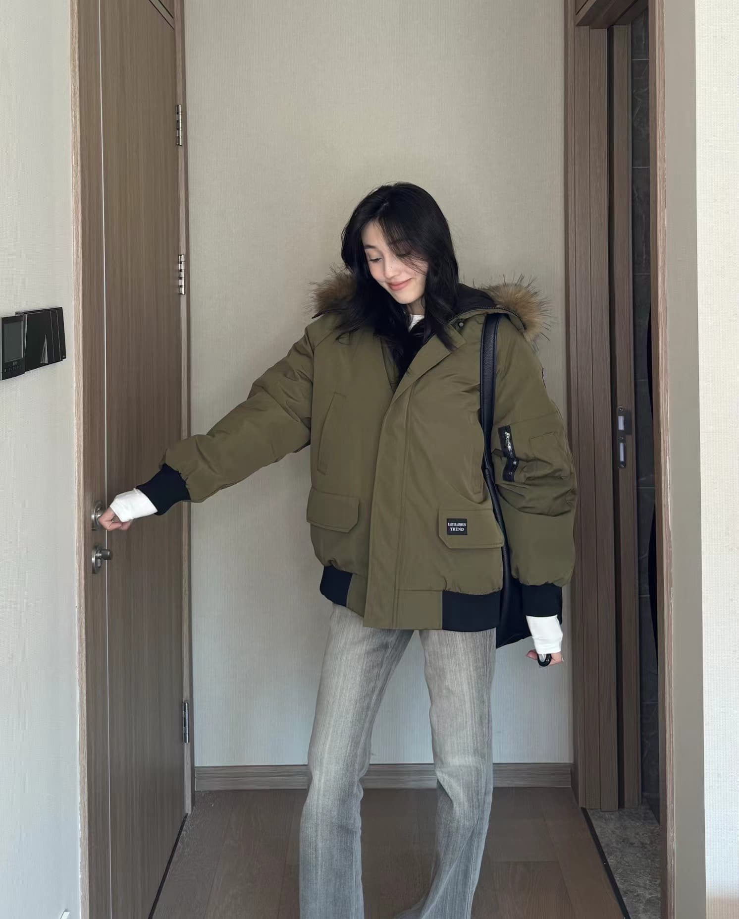 한 부서 커플 아래 면화 의류 2025 겨울 새로운 여성 두꺼운 고급 센스 작은 키 아메리칸 레트로 Parker 서비스 상세 이미지 14