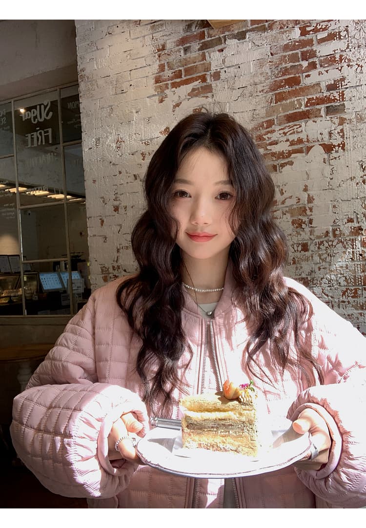 버블 푸 링 그리드 아래 면화 의류 가을 겨울 격자무늬 쇼트 스타일 작은 키 패션 얇고 가벼운 면 옷 솜을 넣은 루즈핏 여성 코트 상세 이미지 55