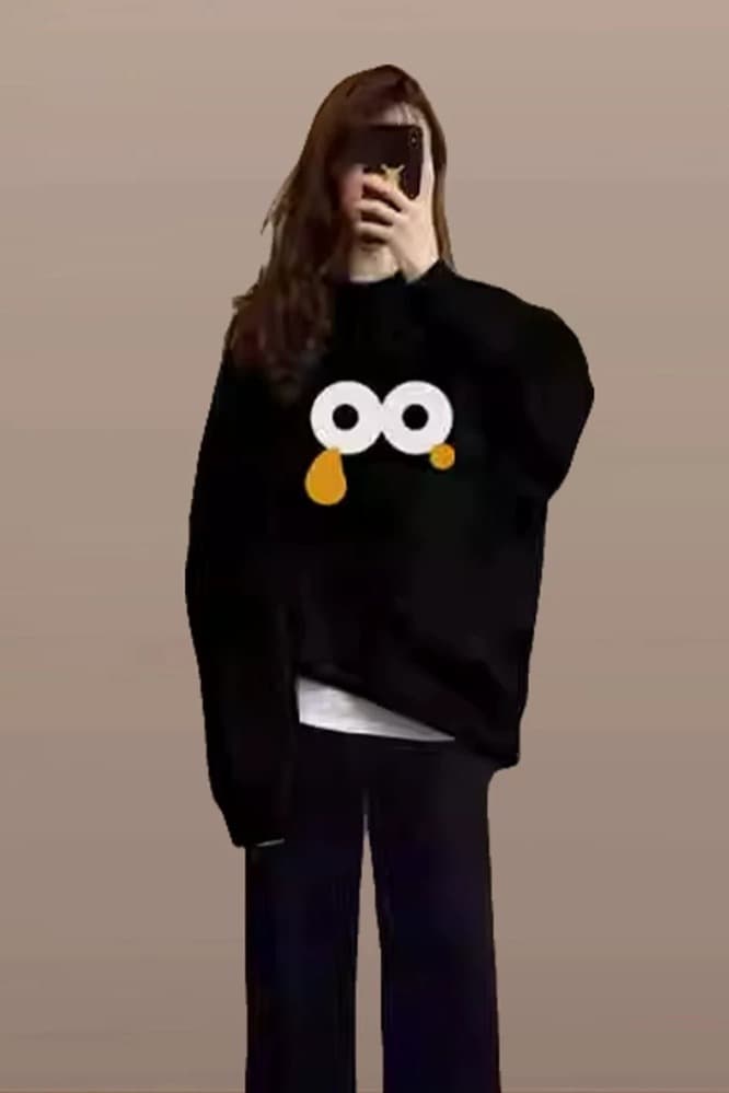 2026 새로운 가을 겨울철 oversize 후드티 여성 ins 한국 스타일 루즈핏 bf 작은 대중 캐주얼 재킷 트렌디 후드티 이미지 6