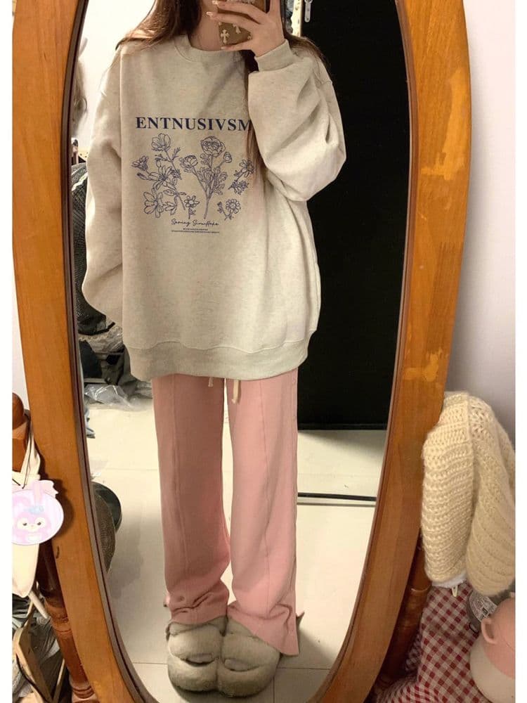 2026 새로운 가을 겨울철 oversize 후드티 여성 ins 한국 스타일 루즈핏 bf 작은 대중 캐주얼 재킷 트렌디 후드티 상세 이미지 2