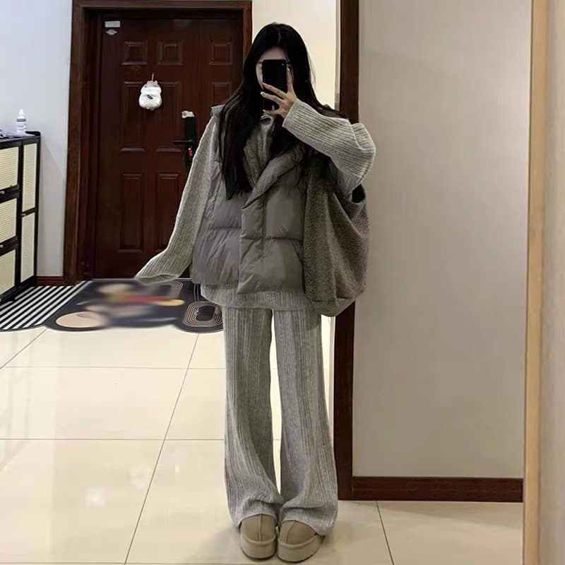 lilylikes 아래 면화 의류 작은 유럽 패키지 새로운 한국 스타일 루즈핏 스탠드 칼라 워싱 고급 빗질된 면 베스트 여성 코트 상세 이미지 7