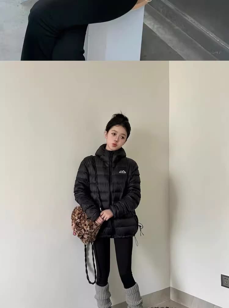 아래 면화 의류 여성 겨울 2026 새로운 얇고 가벼운 후드 작은 목화 진딧물 한국 스타일 루즈핏 패션 보온 면 옷 재킷 상세 이미지 32