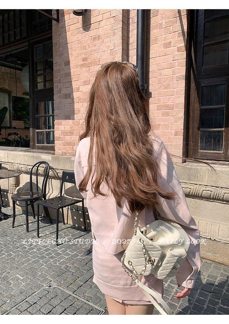 두꺼운 원본 없음 제인 레트로 라운드 넥 스웨이드 재킷 여성 코트 가을 한 부서 루즈핏 캐주얼 쇼트 스타일 맨위 상세 이미지 19